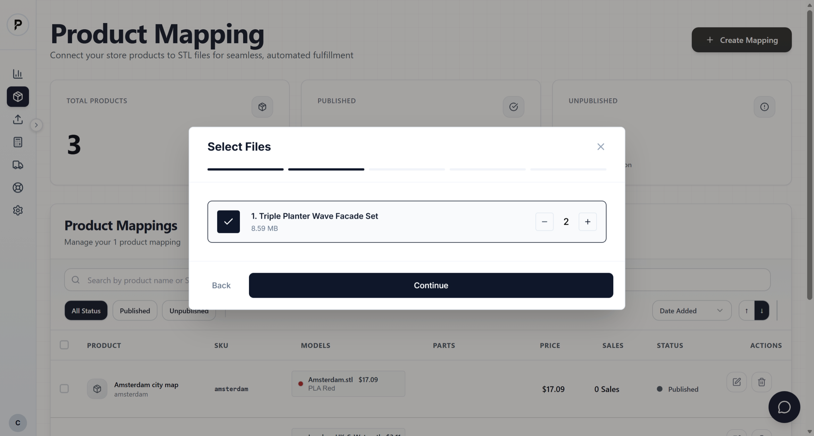 Select file from library